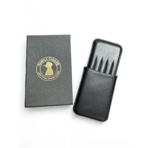 Simply Cigars Five Purito/Mini Cigar Leather Case - Black