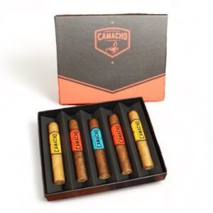 Camacho Robusto Gift Box Sampler Pack – 5 Cigars